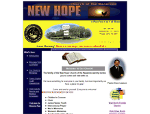 Tablet Screenshot of newhope.nazarene.ch