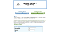 Desktop Screenshot of jobs.nazarene.org